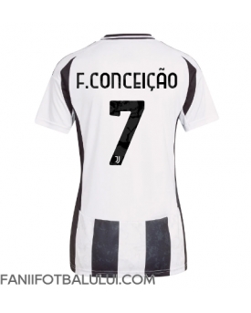Juventus Francisco Conceicao #7 Tricou Fotbal Replică 2024-25 Femei Acasa